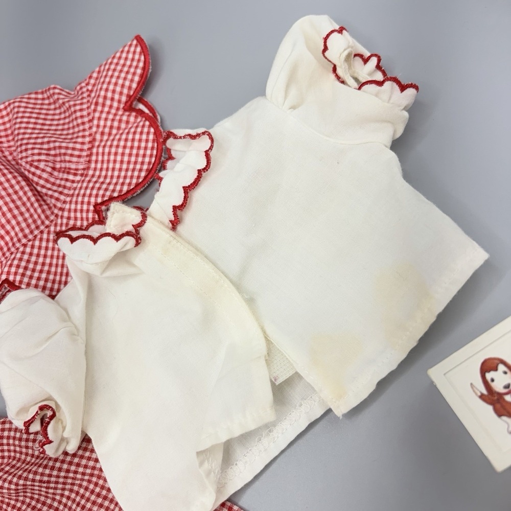 American Girl Bitty Baby Fun in the Sun Red Gingham Set Outfit & ExtrasToy Shoes - Picture 6 of 10